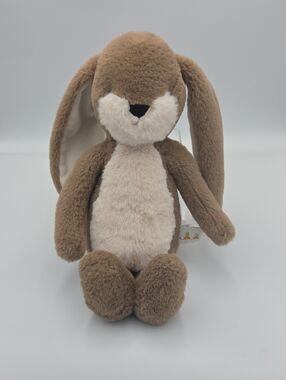 Plush Brown Bunny Stuffed Animal - Soft Cream Belly